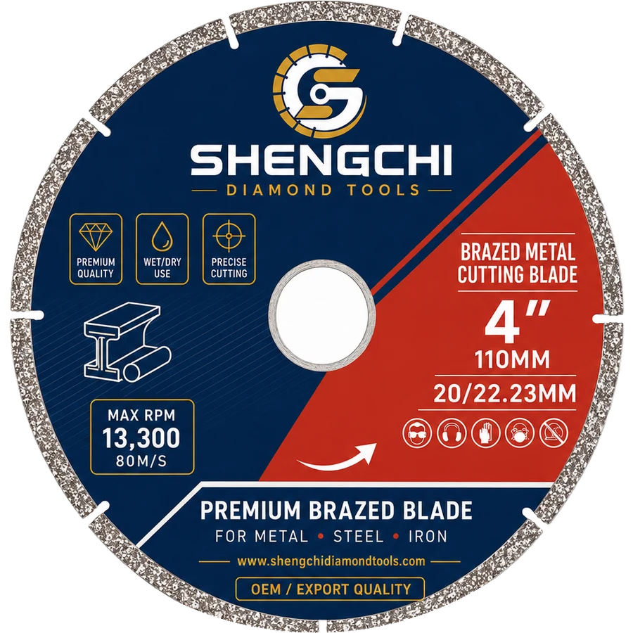 Vacuum brazed cutting blades for metal wood and specialty materials