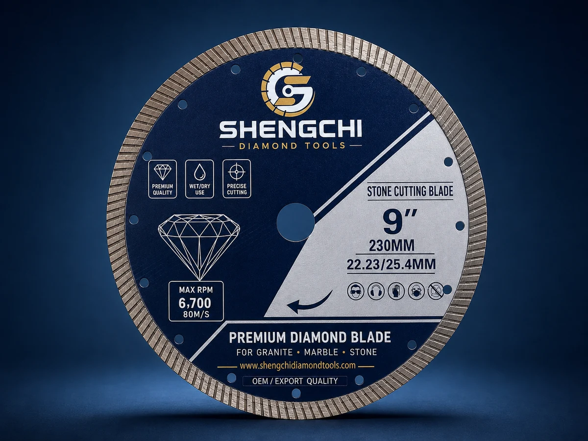 230mm Stone Cutting Blade by SHENGCHI Diamond Tools