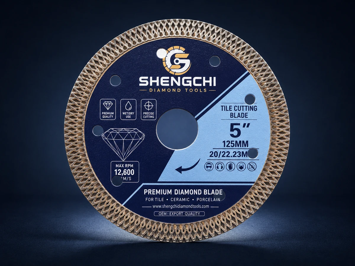 125mm Turbo Tile Cutting Blade by SHENGCHI Diamond Tools