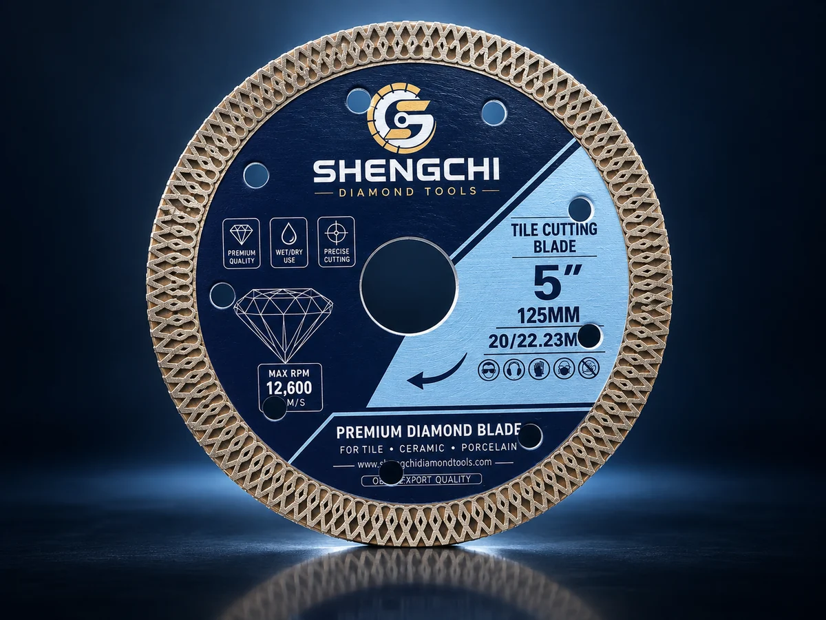 125mm Turbo Tile Cutting Blade by SHENGCHI Diamond Tools
