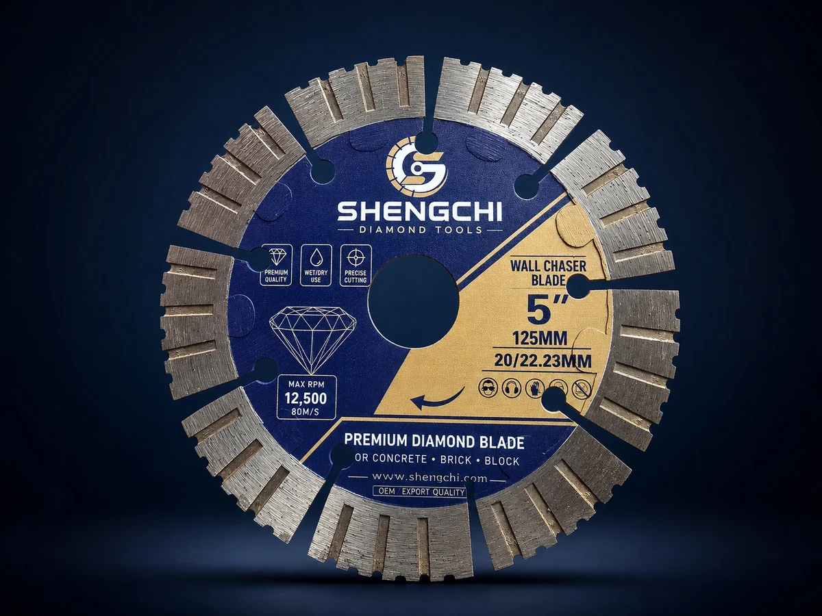 125mm Wall Grooving Blade by SHENGCHI Diamond Tools