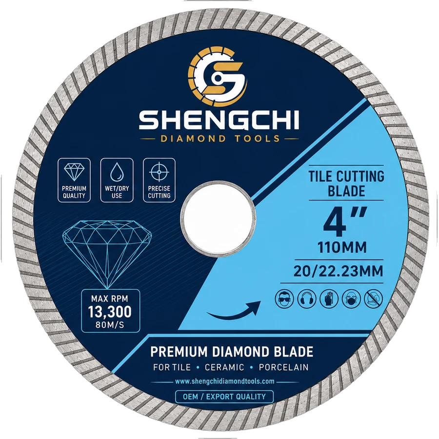 Diamond saw blade for ceramic and porcelain tile cutting