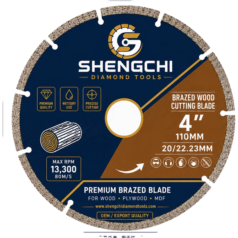 Vacuum-Brazed Wood Cutting Blade by SHENGCHI Diamond Tools